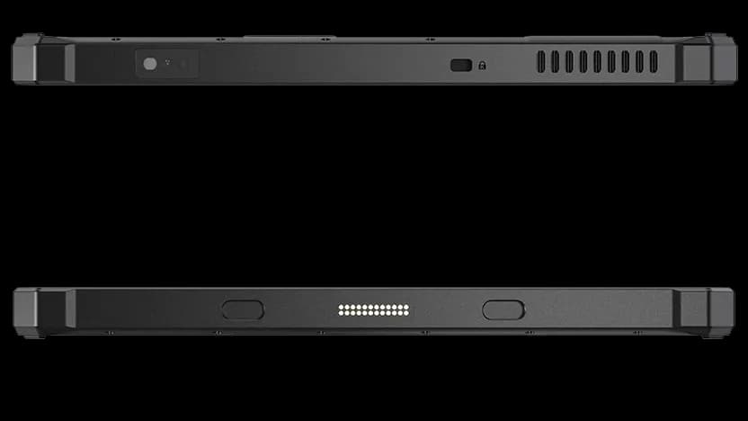 Vue latérale et détails de la tablette durcie CW-N12