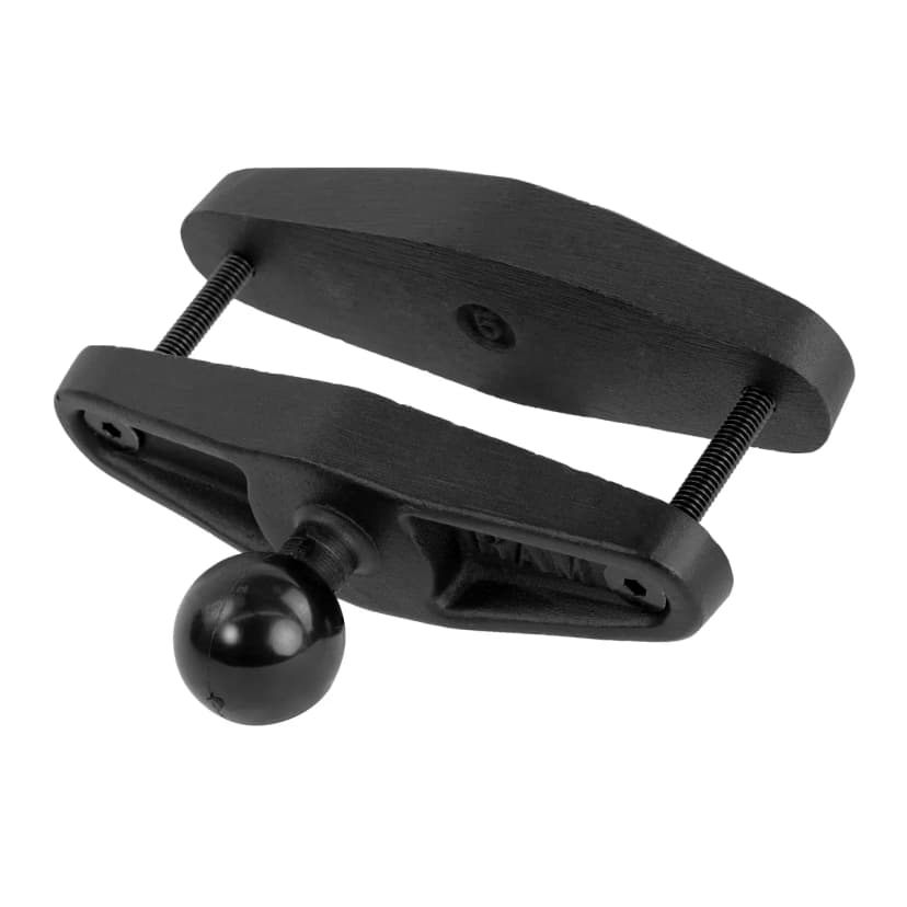Base-étau pour montant jusqu’à 127 mm de largeur, boule C de 38,1 mm